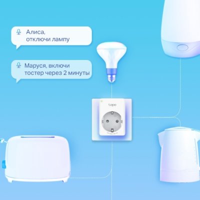 умная розетка TP-Link Tapo P110 Белый