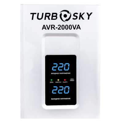 стабилизатор напряжения Turbosky AVR-2000VA Белый
