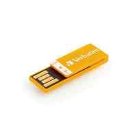 флешка Verbatim 4GB CLIP-IT Orange