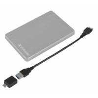 жесткий диск Verbatim Alu Slim 2Tb 53666 Серебристый