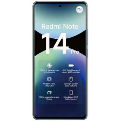 смартфон Xiaomi Redmi Note 14 Pro 4G 12/256GB Ocean Blue голубой