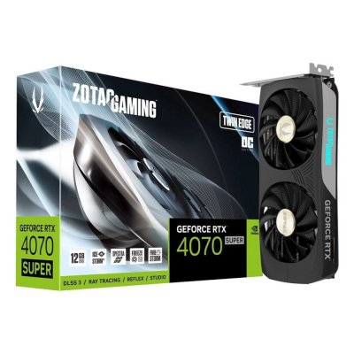 видеокарта Zotac nVidia GeForce RTX 4070 Super Twin Edge OC 12Gb ZT-D40720H-10M